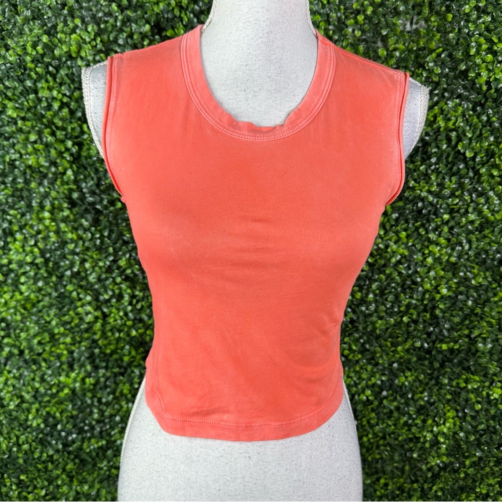 Nwt Cotton Citizen Bright Coral Tank Top